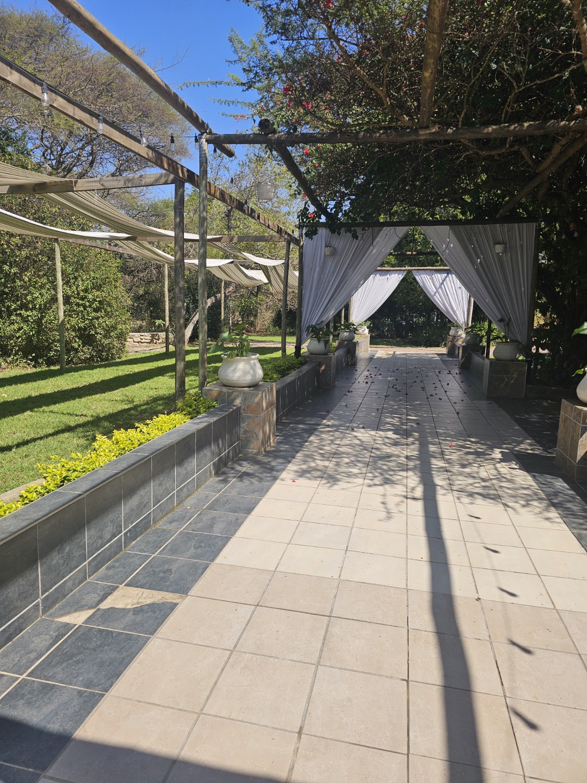 Garden walkway at Ehlathini